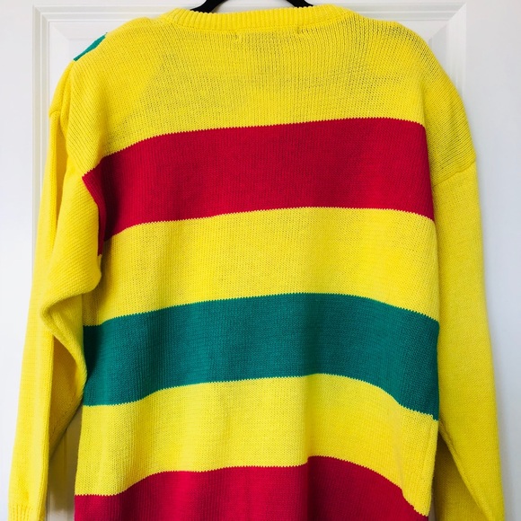 Bright long retro sweater - Picture 4 of 4